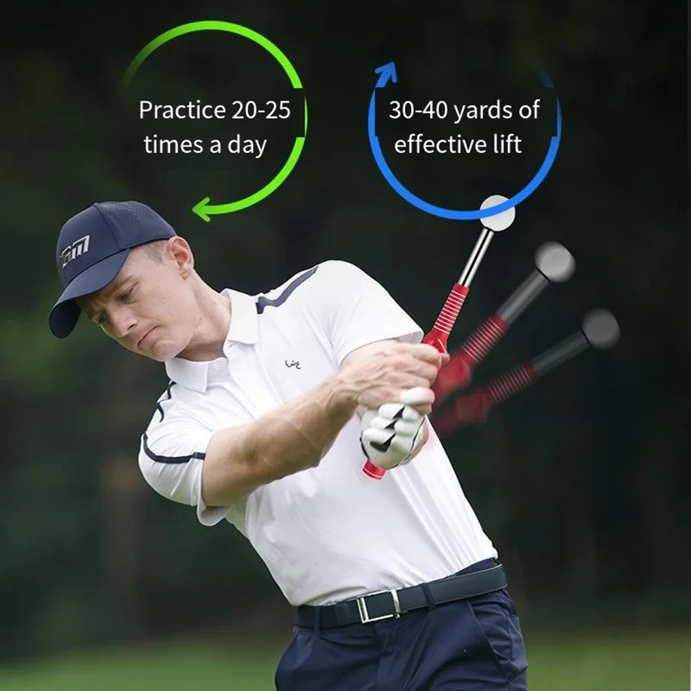 PGM Golf Telescopic Swing Practice Stick, Indoor Golf Trainer with Sound Swing, Training Aid