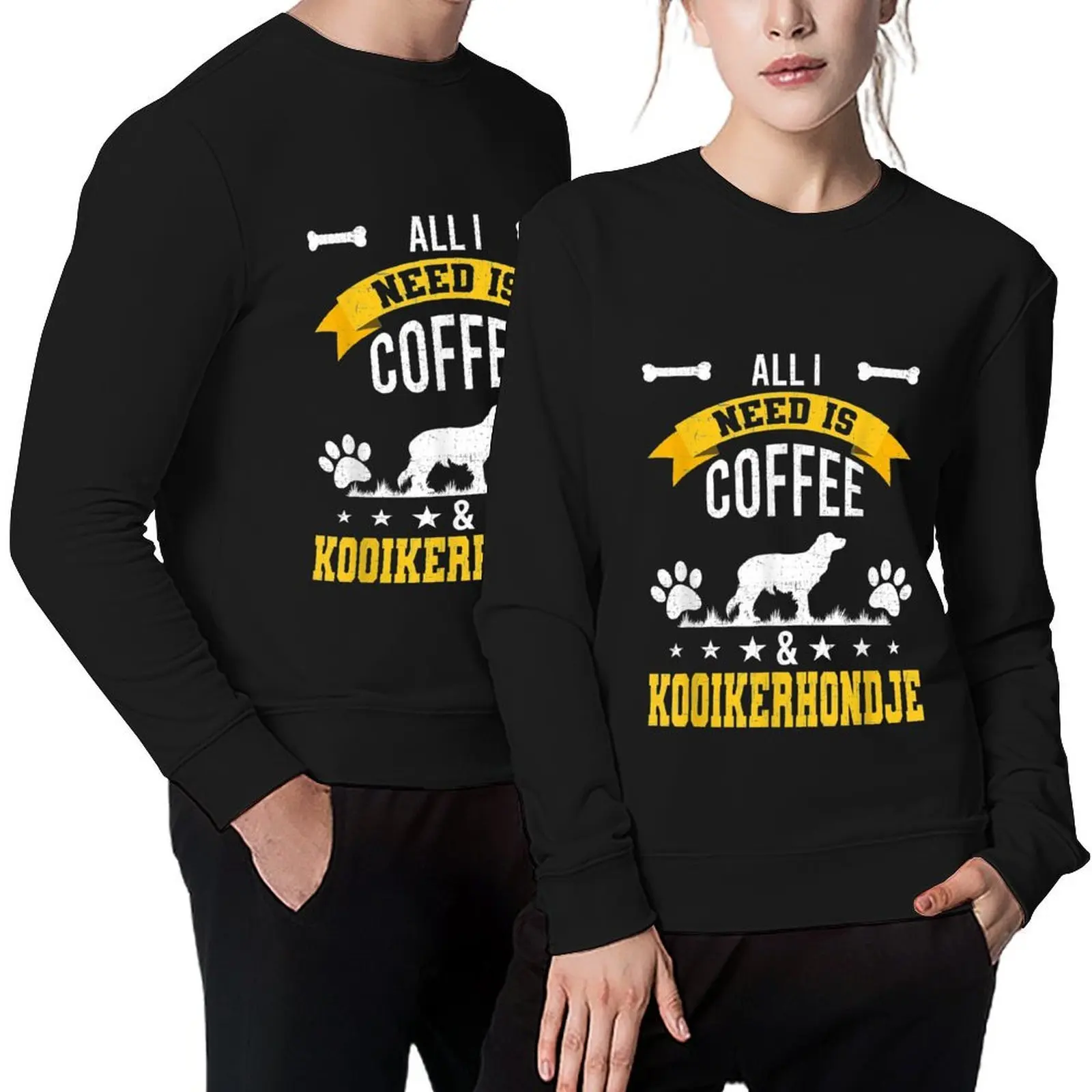 

I Need Coffee And Kooikerhondje Dog Lover Pullover men's sweat-shirt men's coat men's sweat-shirt set men sweatshirt