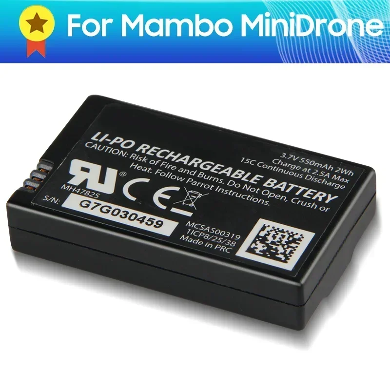 

Replacement Battery For Parrot Mambo MiniDrone Jumping Sumo Rolling Spider 550mAh Spare Battery High Quality Batteries