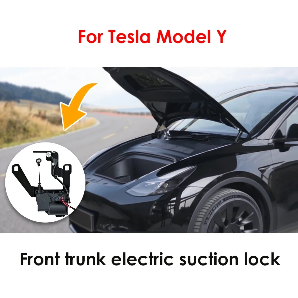 Front Trunk Electric Suction Lock for Tesla Frunk Soft Closing Model Y / 3 / X / S/ 3 Highland Automatic Frunk Auto Closer