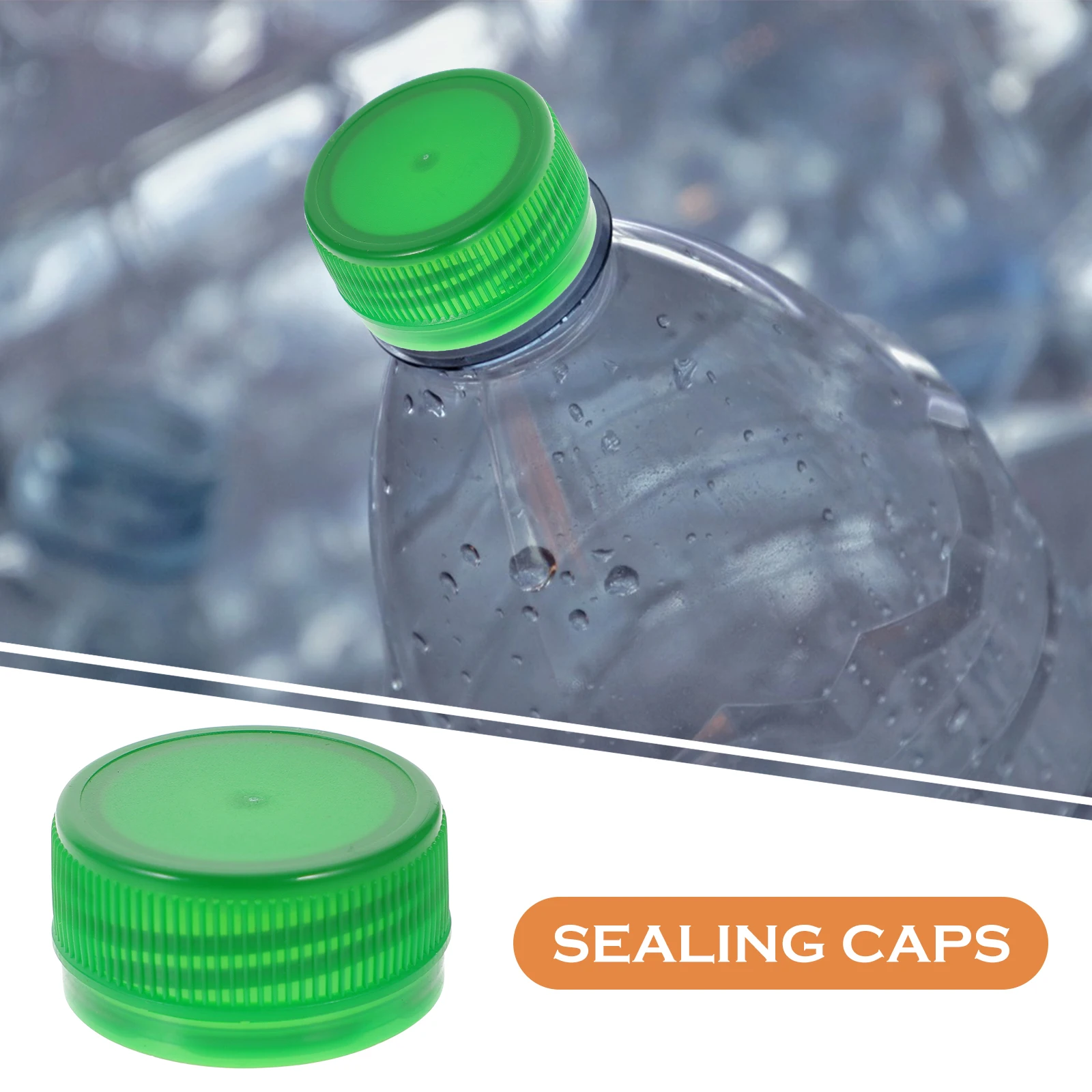 

100 Pcs Plastic Bottle Cap Reusable Lids Bottles Tops for Crafts Diy Caps