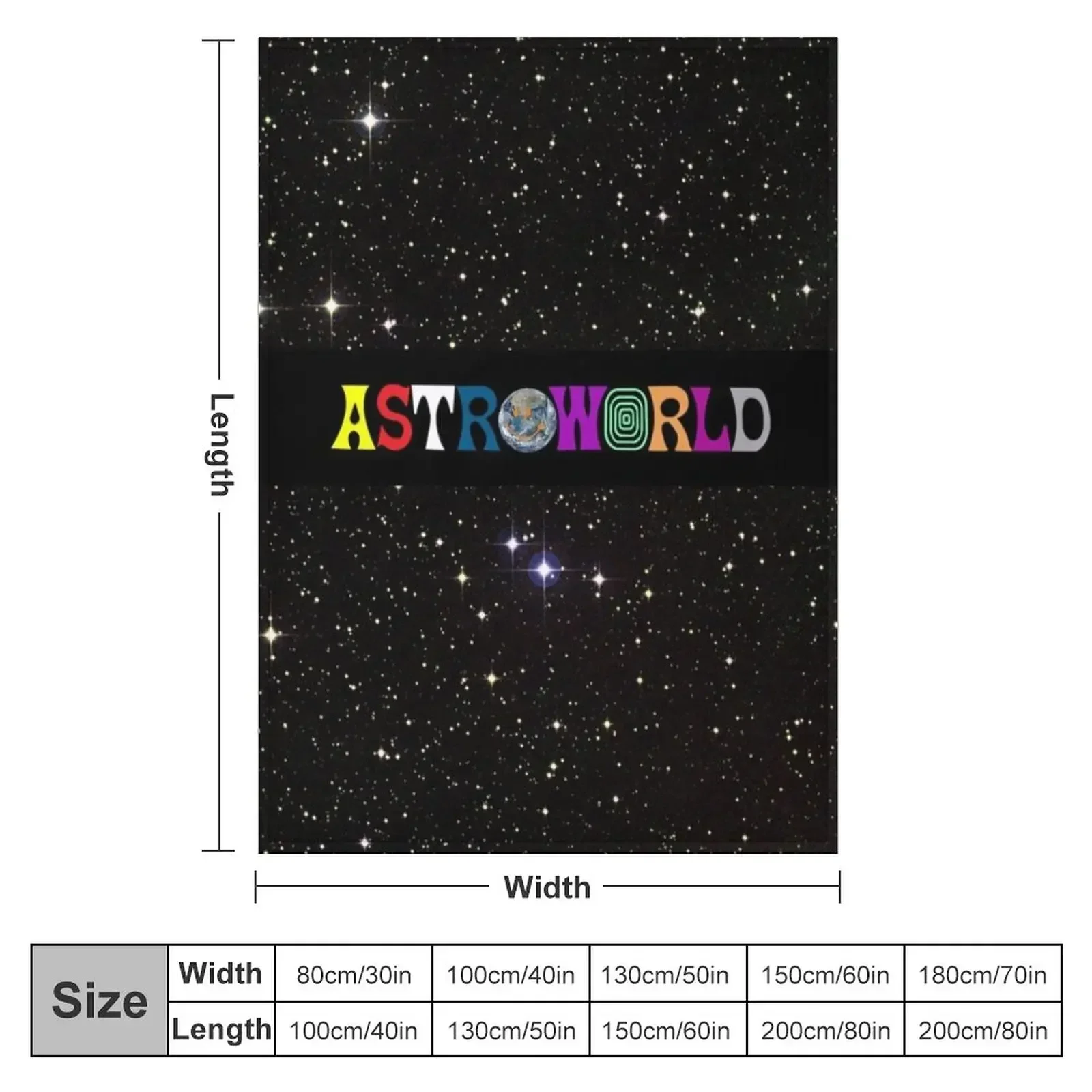 Astroworld Throw Blanket manga Cute Plaid Loose Blankets