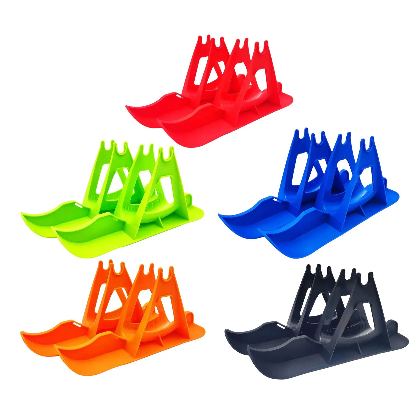 Sport Snow Ski Set Plastic Resin Sledge Board Conversion Accessories for Children’s Bikes Golf Push Carts Snow Fun
