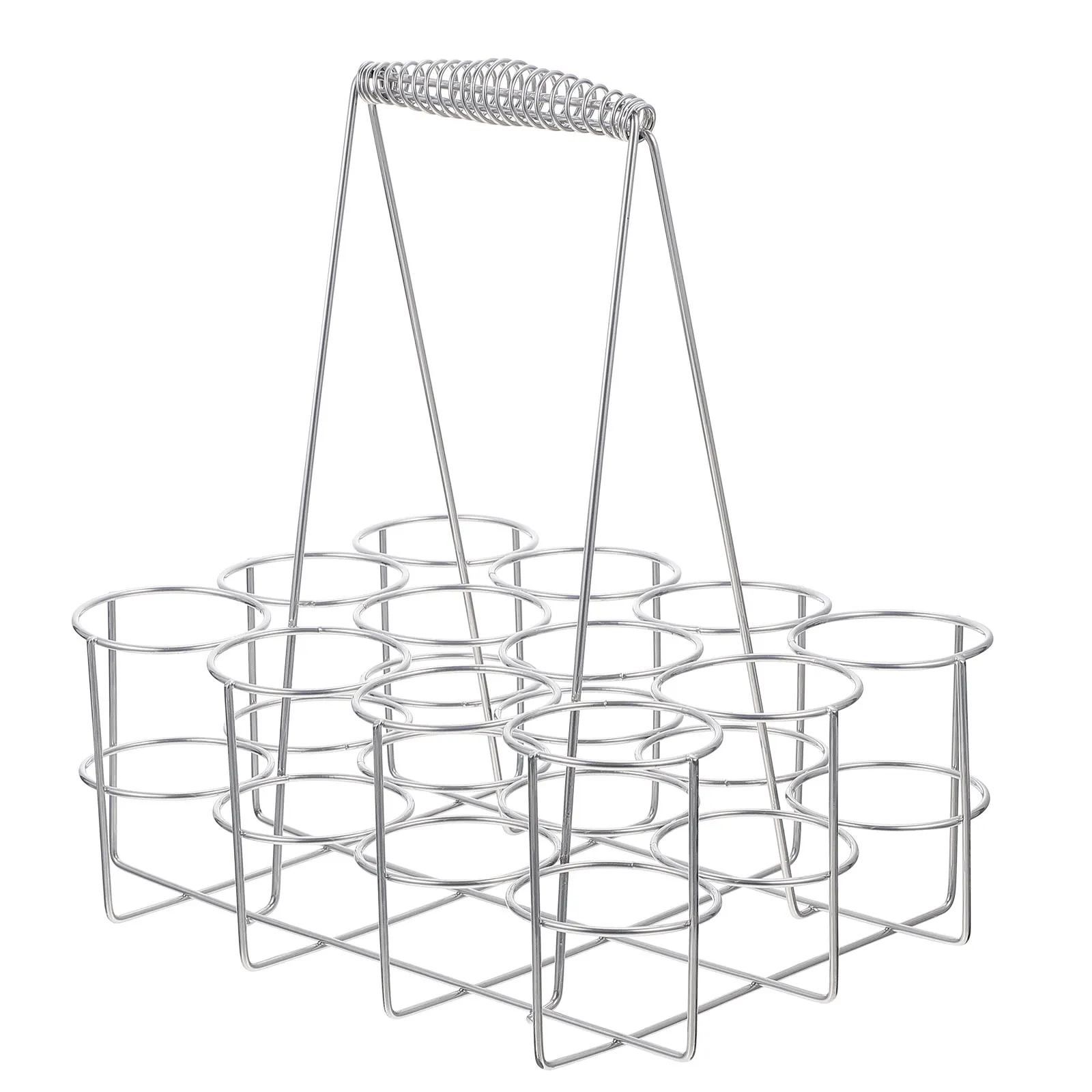 

1pc Beer Rack Bottle Carrier Safe Wear Rust Break Resistance Compact Portable Handheld Basket Beer Storage Holder