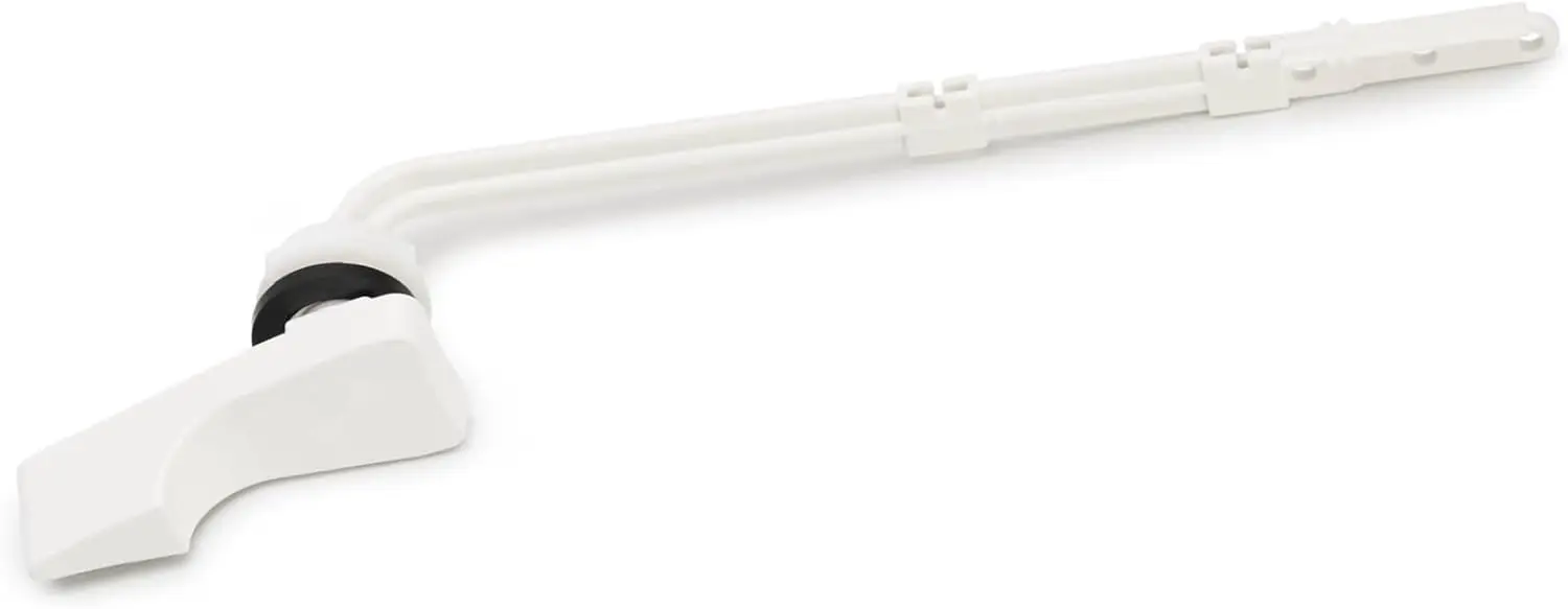 

Toilet Tank Flush Lever Replacement for Standard Toilets, 4-6-8 Inch, White Straight Arm