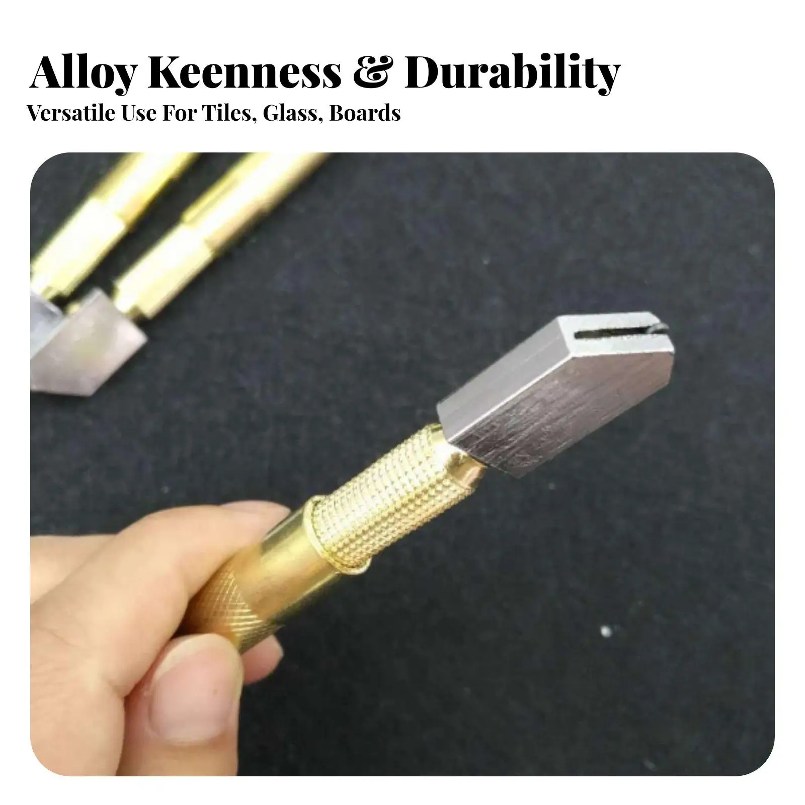 2 in 1 Glass and Tile Cutter Portable Roller Glass Cutter Clean Smooth Cuts Manual Scoring Tool for Tilers, Professionals,