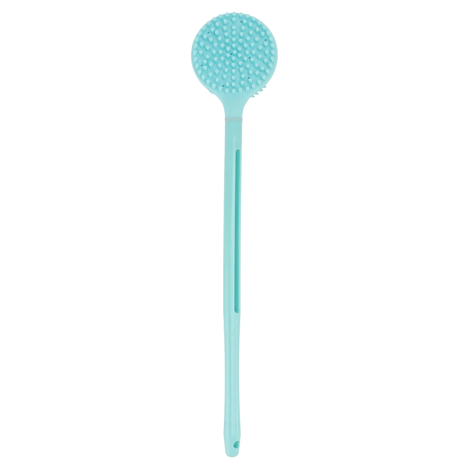 

1Pcs Shower Brush Silicone Exfoliating Bath Brush Back Scrubber Suitable All Skin Types Ergonomic Hanging Hole Cleaning Tool