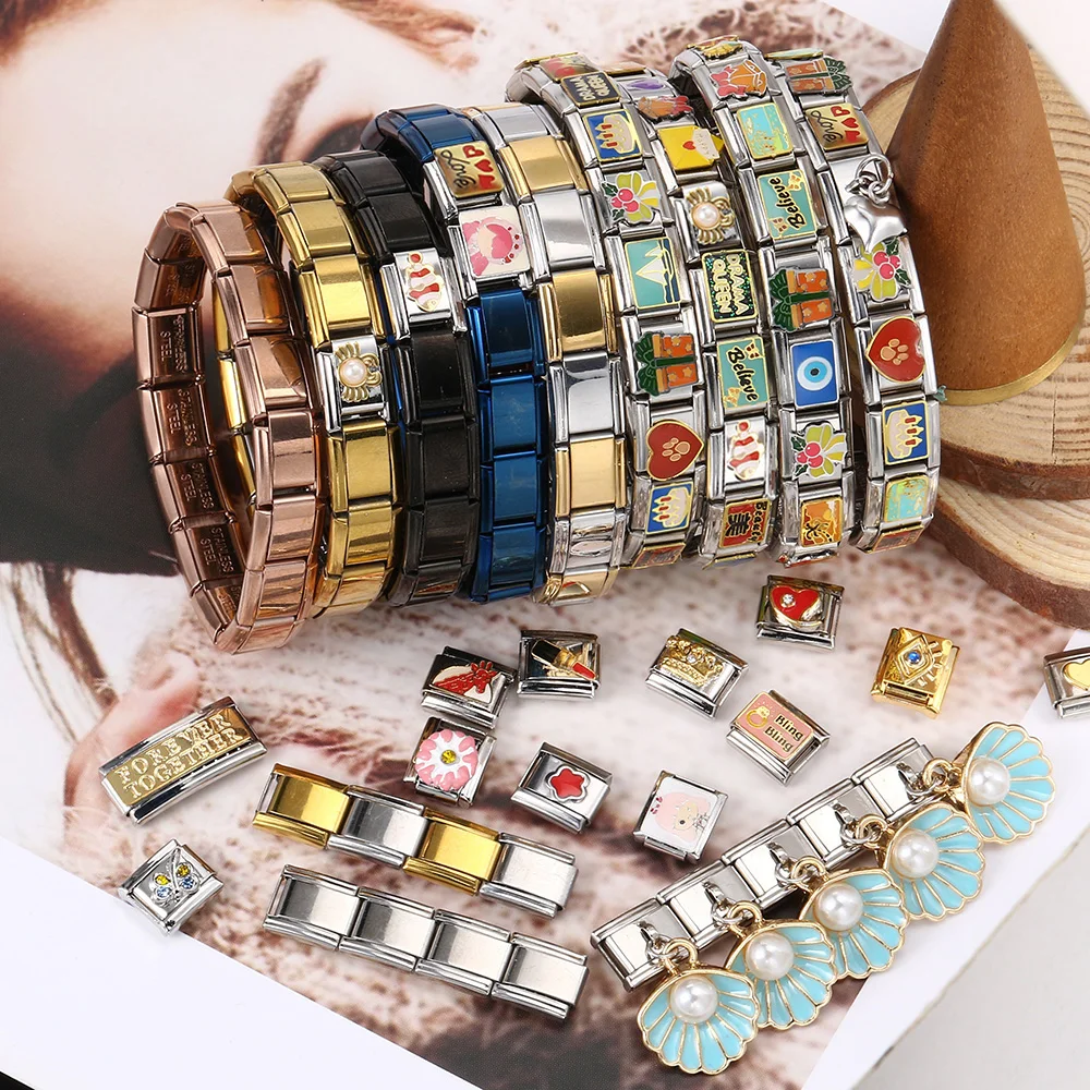Charm Beads Chain 14mm Strap Connector Adapter fit 42/43/44/45/46mm Smart Watch Italian DIY Stainless Steel Jewelry Accessories