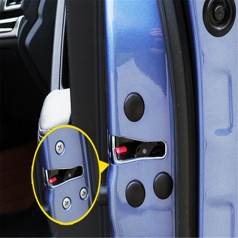 Black Car Door Lock Screw Protector Cover for Toyota Yaris Hiace Prius V Hilux Land Tacoma Tercel Tiara Van Venza Cruis