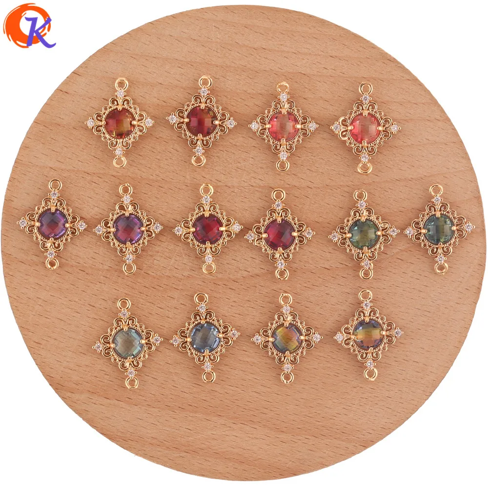 

Cordial Design 50Pcs 15*19MM Jewelry Accessories/Hand Made/Crystal Connectors/Sqaure Shape/Charms/Earring Findings/DIY Making
