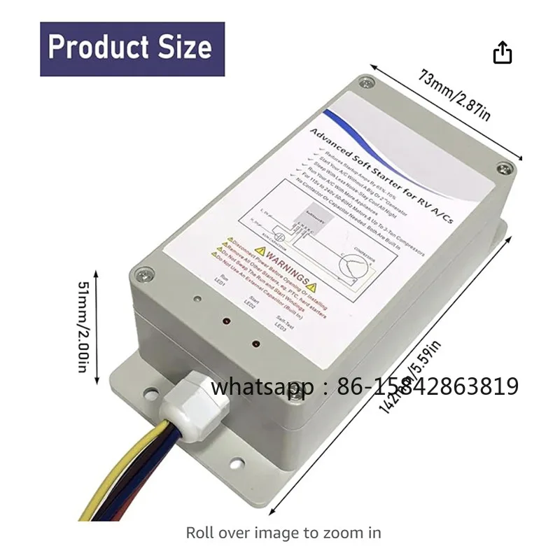 SSRV3TDC Soft Start Soft Start Kit for RV Air Conditioning SoftStarterfor Starter