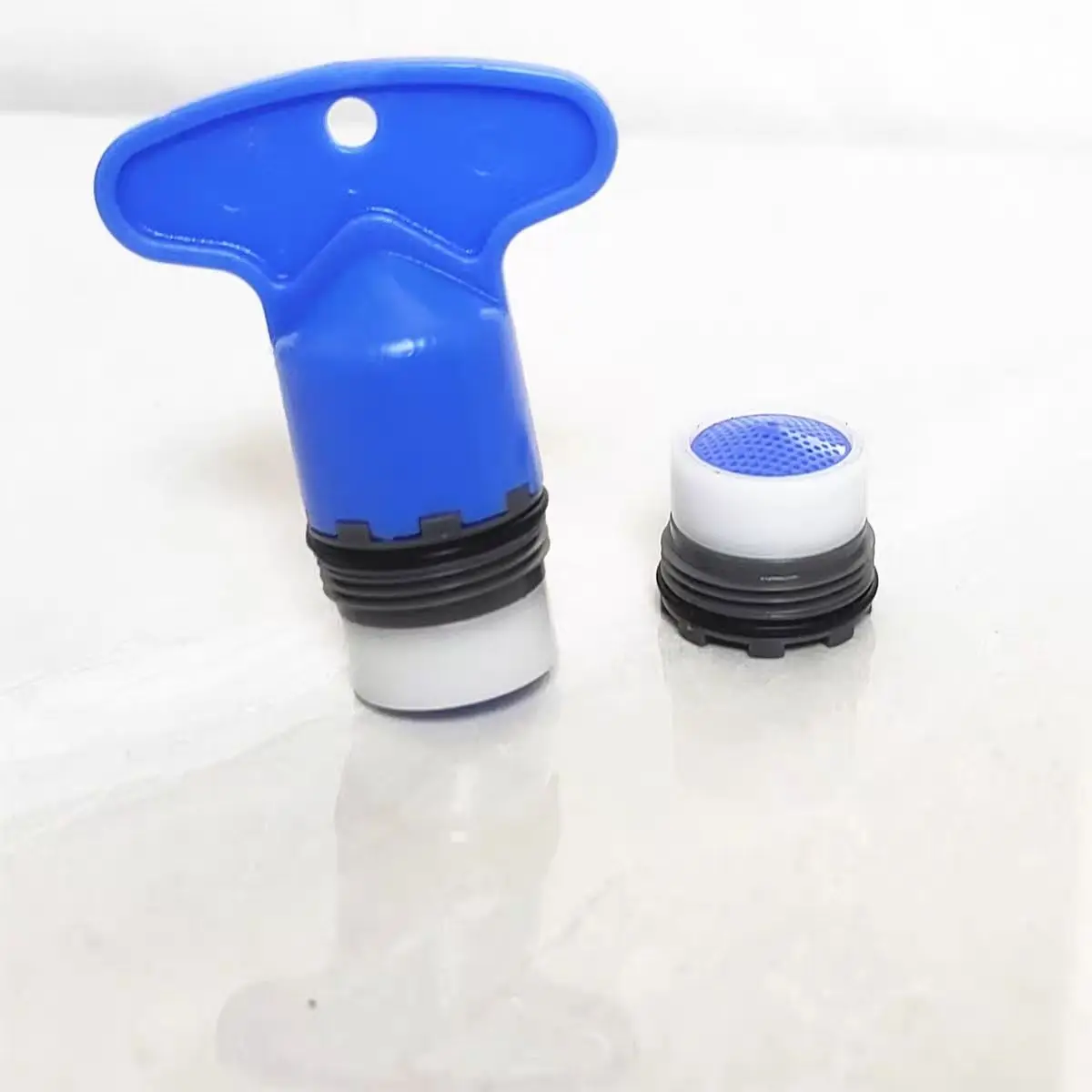 Wassersparender Wasserhahn-Luftsprudler aus Kunststoff mit Schraubenschlüssel, Ersatz-Armaturen für Küche und Bad – Detail 10