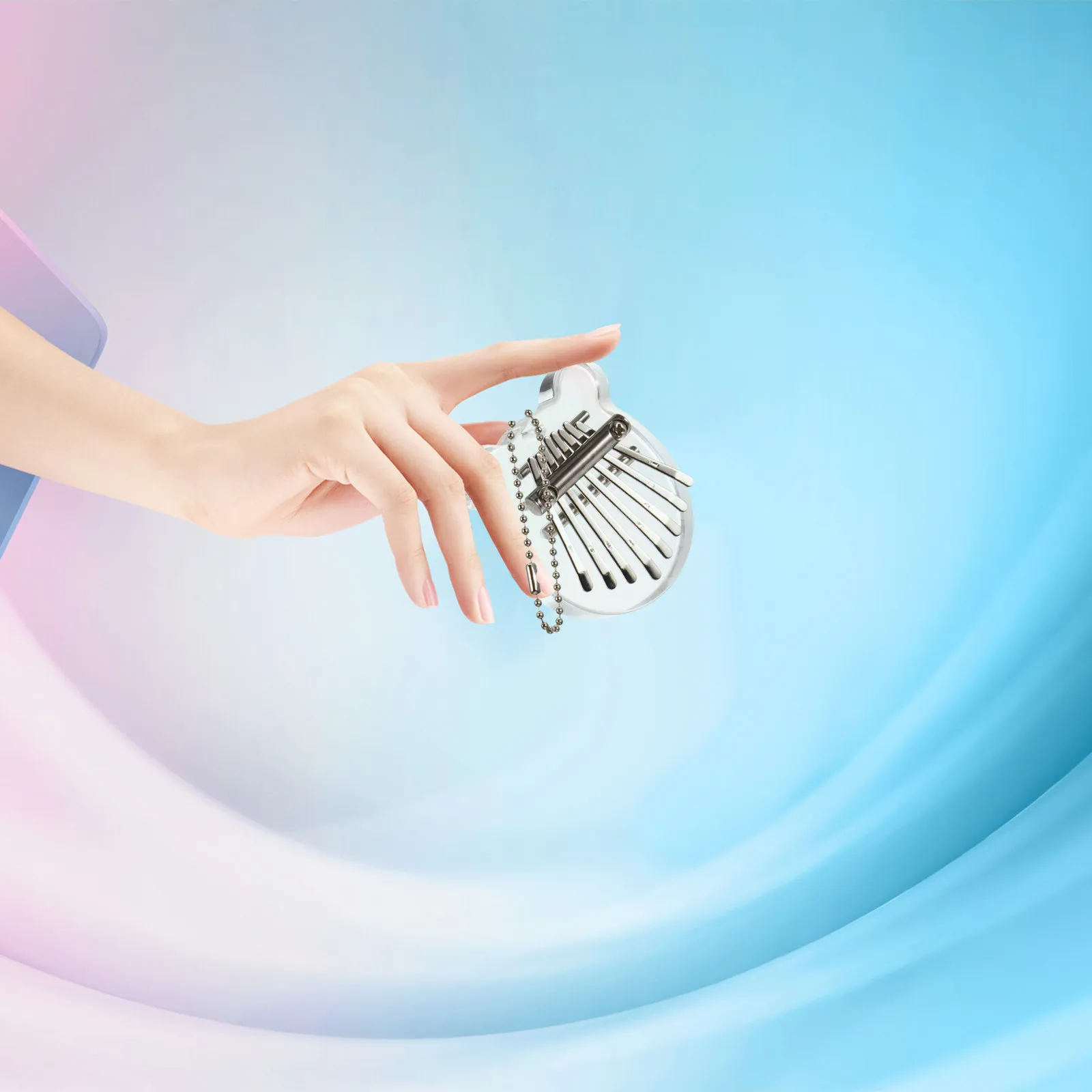 Mini 8 Keys Kalimba Thumb Piano Made of Sapele Wood for Beginners Kids and Music Lovers Beautiful Refined Musical Instrument