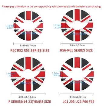 適用於Mini Cooper R55 R56 R57 R60 R50 R52 R53 F56 F54 F60的汽車方向盤貼紙,PU皮革材質,汽車內裝配件 8 最佳銷售 迷你庫柏F56配件 - №1