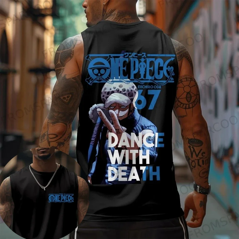 

Новая коллекция 2026: Мужская летняя модная футболка из чистого хлопка с принтом Луффи из аниме «One Piece», свободного кроя, с коротким рукавом