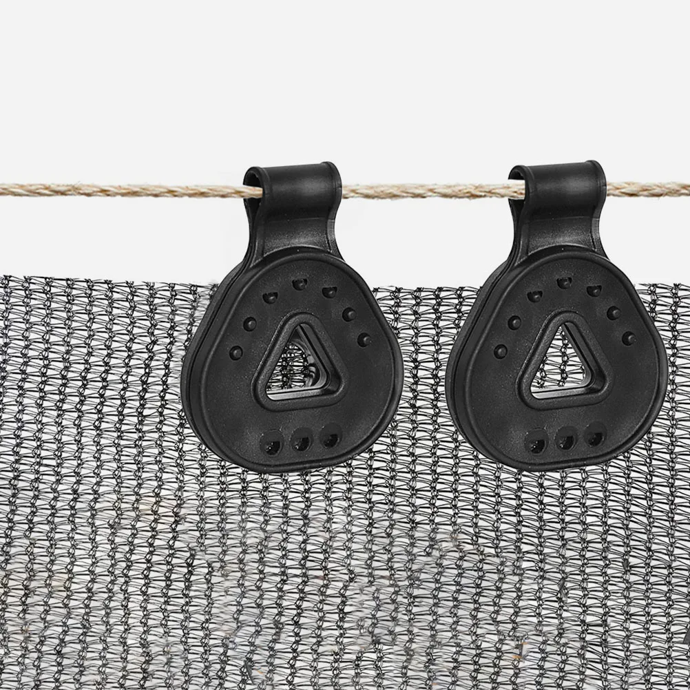 

Shade Cloth Clips Greenhouse Net Fixing Tools Black Garden Buckles PE Clips Sunshade Nets Awnings Gardening Durable Practical