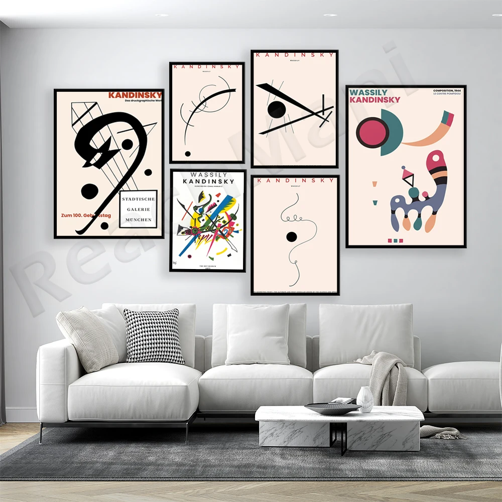 wassily kandinsky, composition, kandinsky, abstract painting, exhibition poster, bohemian art poster print, modern artwork