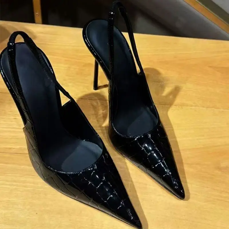 Women's Stiletto Baotou Sandals Pointed Toe Light Mouth Sexy One Strap Anti-slip Wear-resistant High Heels image 6