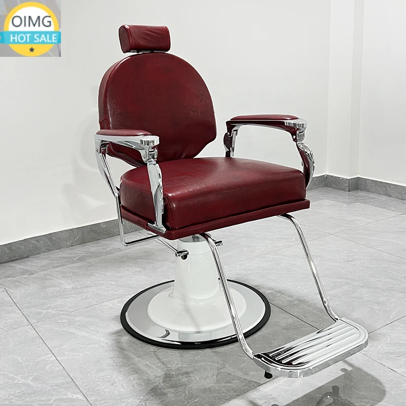 Premium Reversible Barber Chair Breathable Foam Salon Chair Hair Styling Shop Beauty Recline Strong Salon De Coiffure Furniture