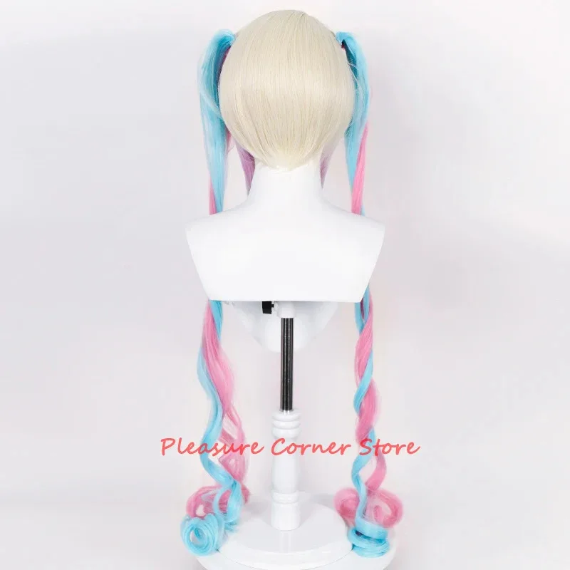 SS13NEEDY GIRL OVERDOSE Pre estilo KAngel OMG Kawaii Angel Ame Cosplay peluca de cola de caballo colorida resistente al calor