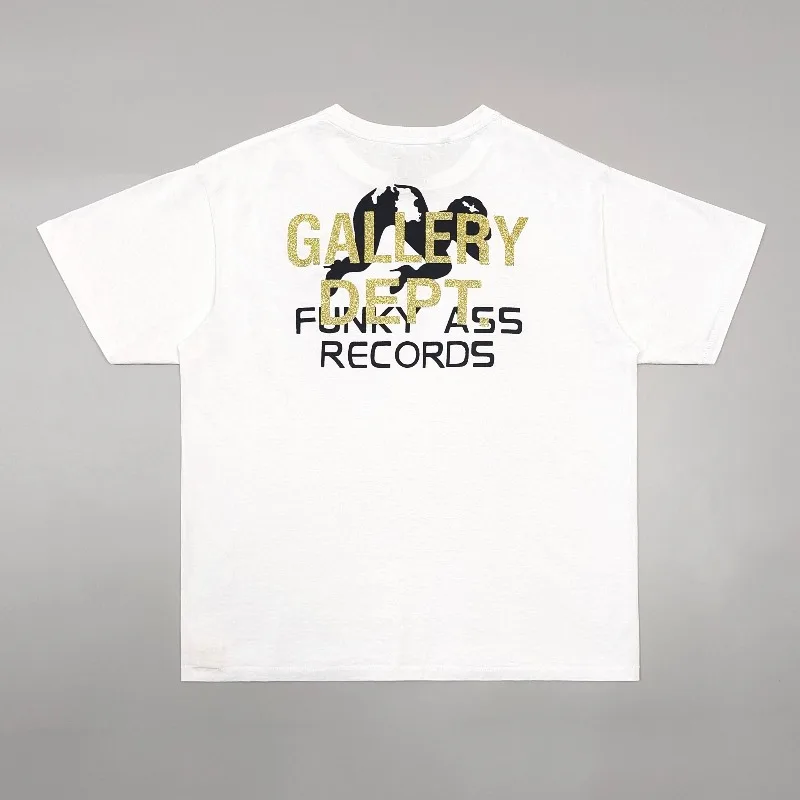 Gallery Dept Double K Printing Seamless Cylinder Short Sleeve Washing T-Shirt