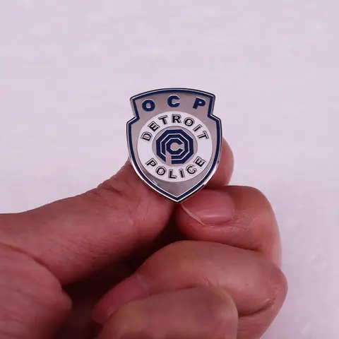 RoboCop Detroit-polisen Hård Emalj Pin Uniform Badge Film Smycken 10 best sales Robocop-cosplay - №10