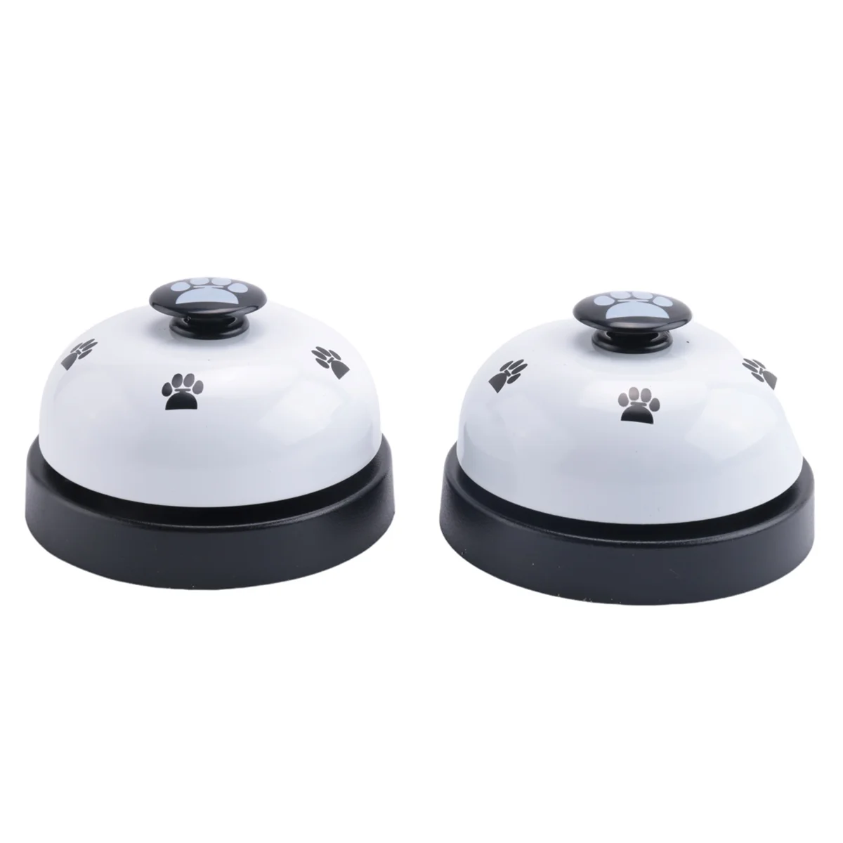 Pet Bell, 2 Pack Metal Bell Dog Training With Non Skid Rubber Bottoms Dog Doorbell For Potty Training Clear Ring Pet Tool Commun