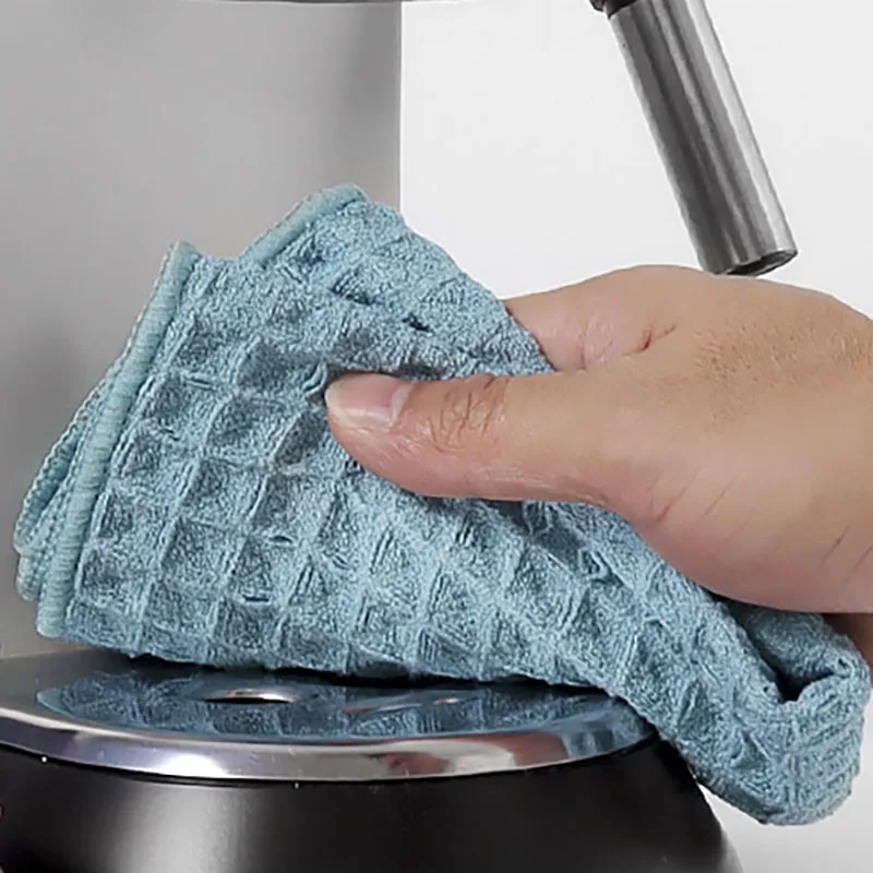 Leeseph Coffee Bar Vierkante schoonmaakdoekjes Barista Doek, Espresso Koffie Reinigingsaccessoires Zachte absorberende keukenaccessoires