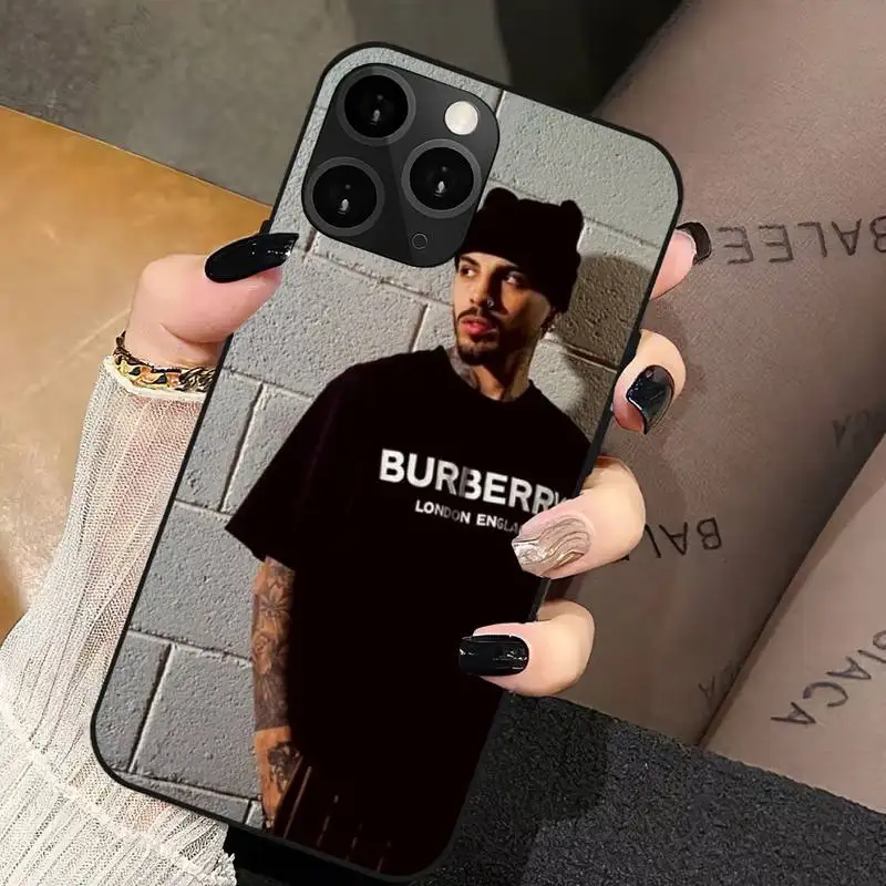 Rapper Rauw Alejandro Phone Case For iPhone 11 12 Mini 13 14 PRO XS MAX X XR 6 7 8  Plus Shell