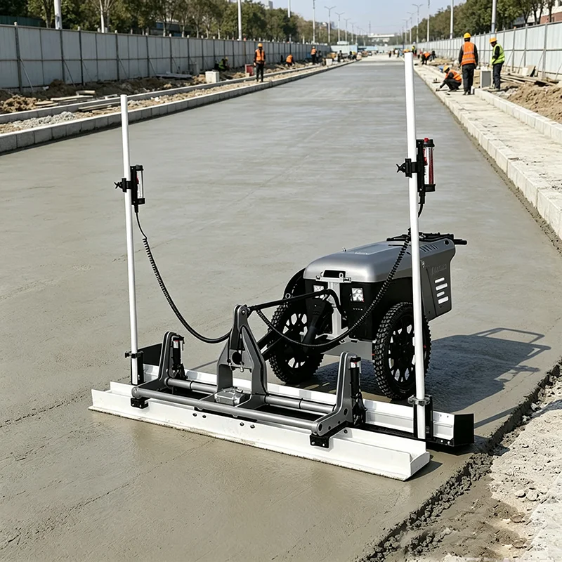 Walk‑behind Concrete Laser Screed Portable Laser Guided Concrete Screeding Equipment for Small‑scale Floor Finishing
