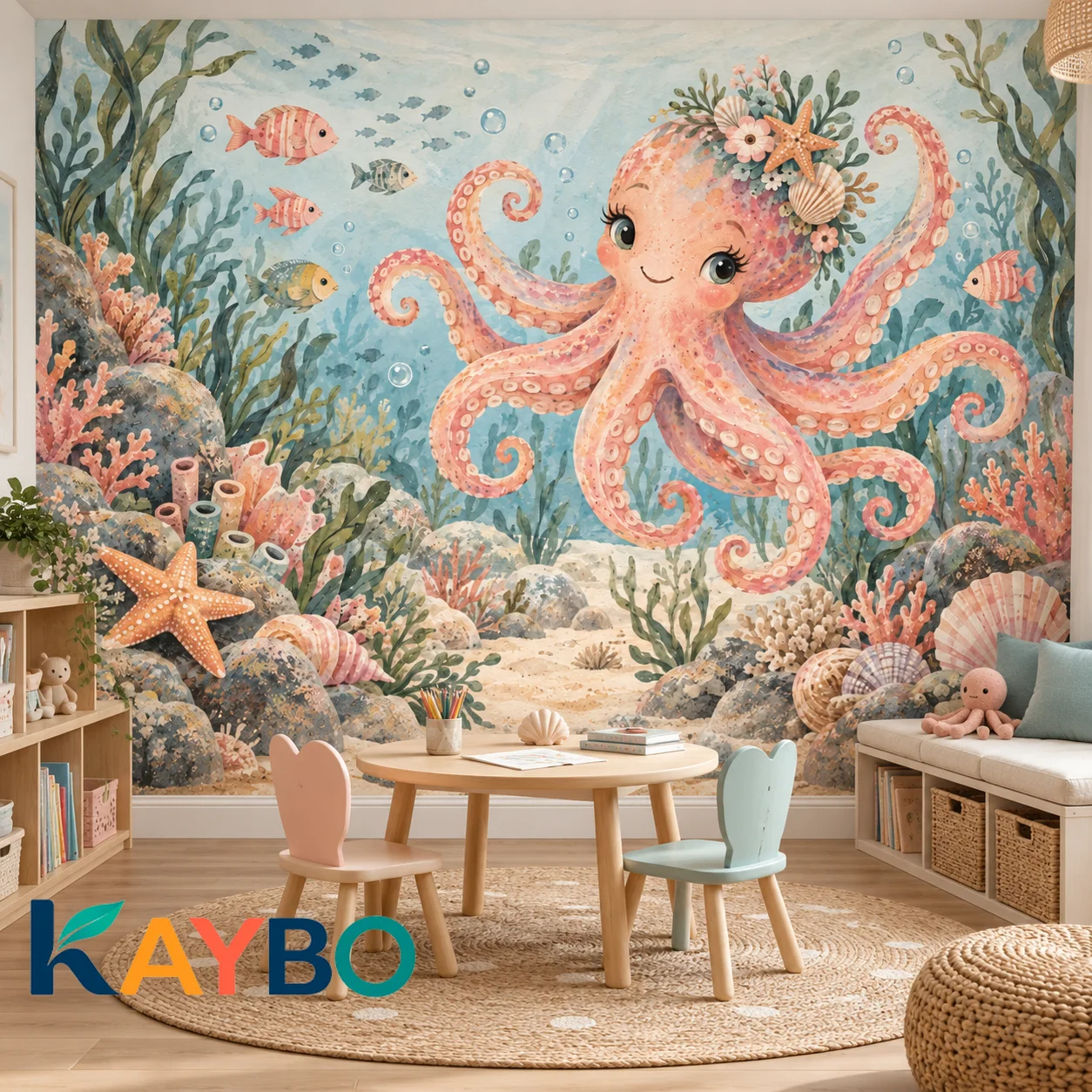 papel-de-parede-com-desenho-de-polvo-tema-marinho-e-vida-subaquatica-ideal-para-quartos-de-criancas-bercarios-e-salas-de-jogos-decoracao-de-parede-com-motivos-costeiros