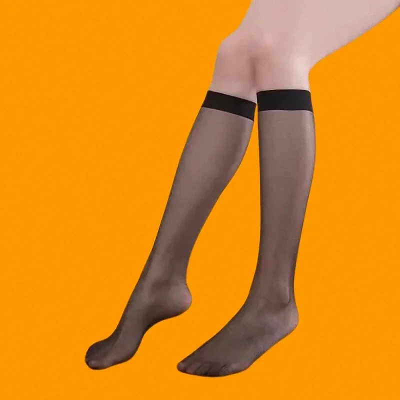 5/10 Pairs High Stockings Summer Ultra-thin Half-length Invisible Calf Mid-tube Women's Socks Long Stockings Women Stockings