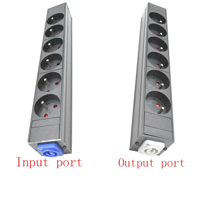 

PDU Power Strips Schuko Powerlink box Power amplifier audio 3P Aviation plug 6 AC statute socket SOCKET