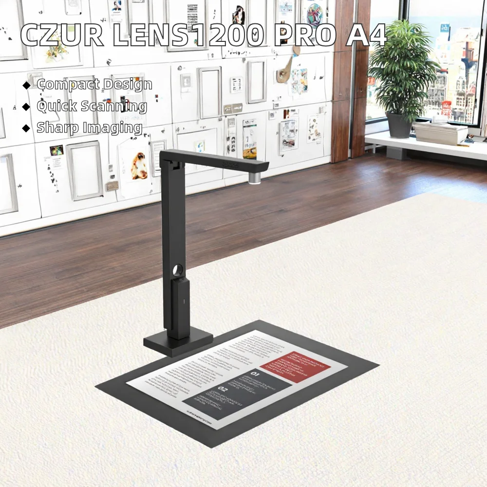 CZUR Lens1200 Pro Pemindai Dok - Document Scanner Portable ulasan dan harga