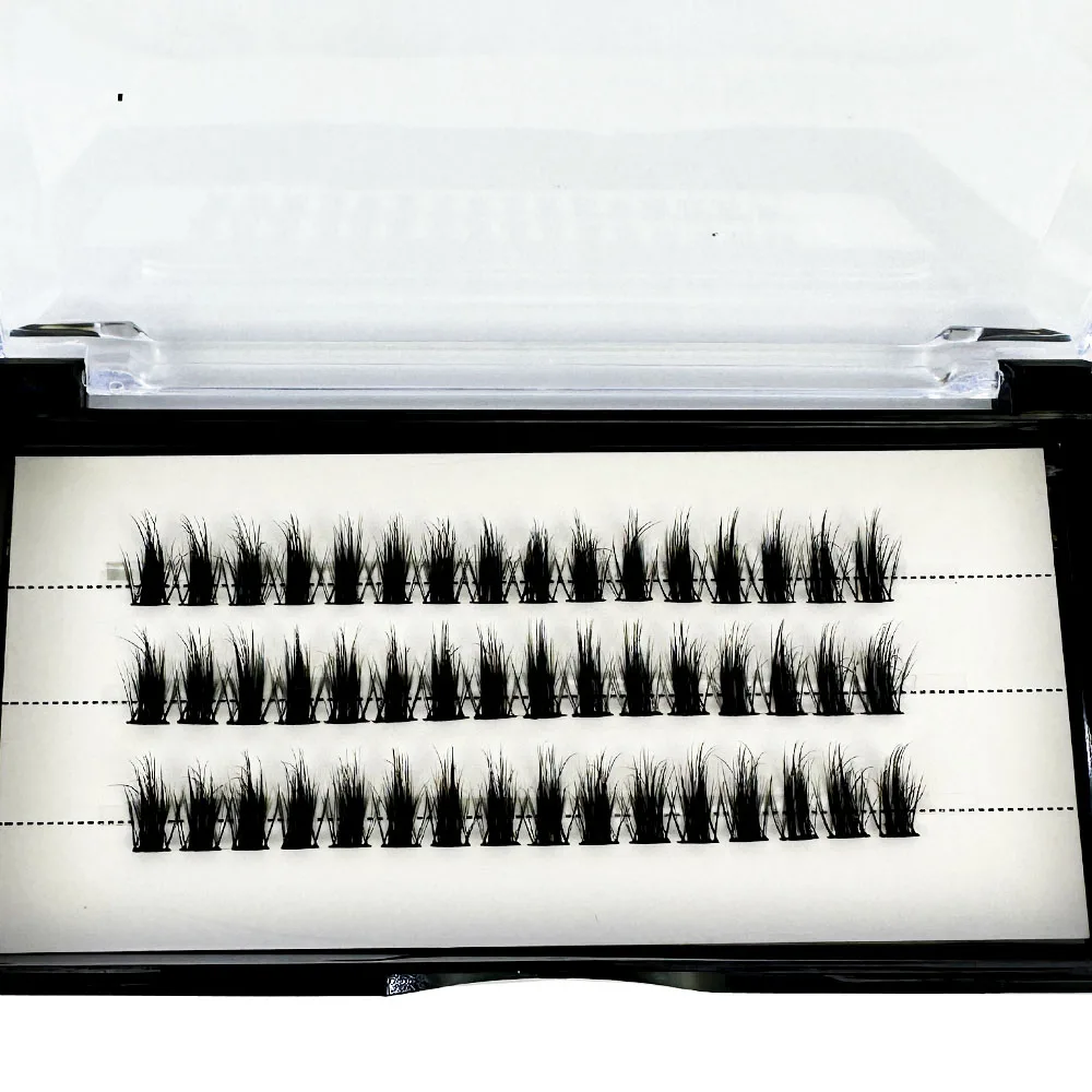 NEUE 5D Flauschige Nerzwimpern 3 Reihen Natürliche Wimpernverlängerung 3D Russische Einzelwimpern-Cluster Make-up-Tools Wimpern Cilia – Detail 6