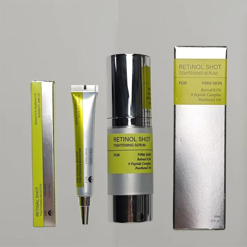 Korean Retinol Shot Tightening Face Serum Wrinkle Reduction Lifting Firming Diminishes Fine Lines Shrinks Pores Moisturizing