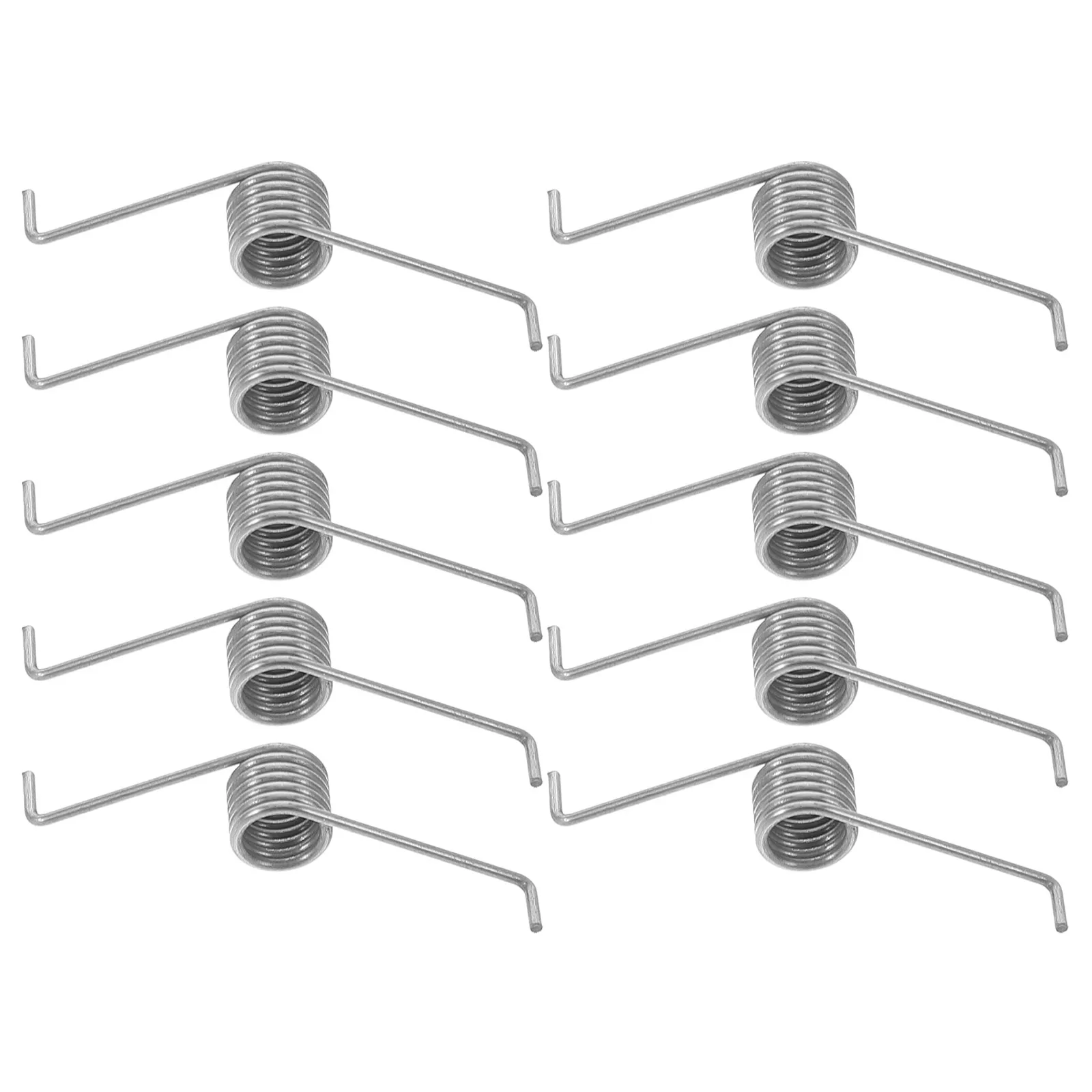 

10pcs Trash Can Spring Replacement High Elasticity Torsional Metal Parts for Outdoor Household Garbage Bin Lid Mechanism Spring