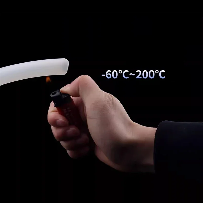 Food Grade Silicone Hose 5M High Temperature Resistant Flexible Tube I.D. 2-6mm  3 4 5mm