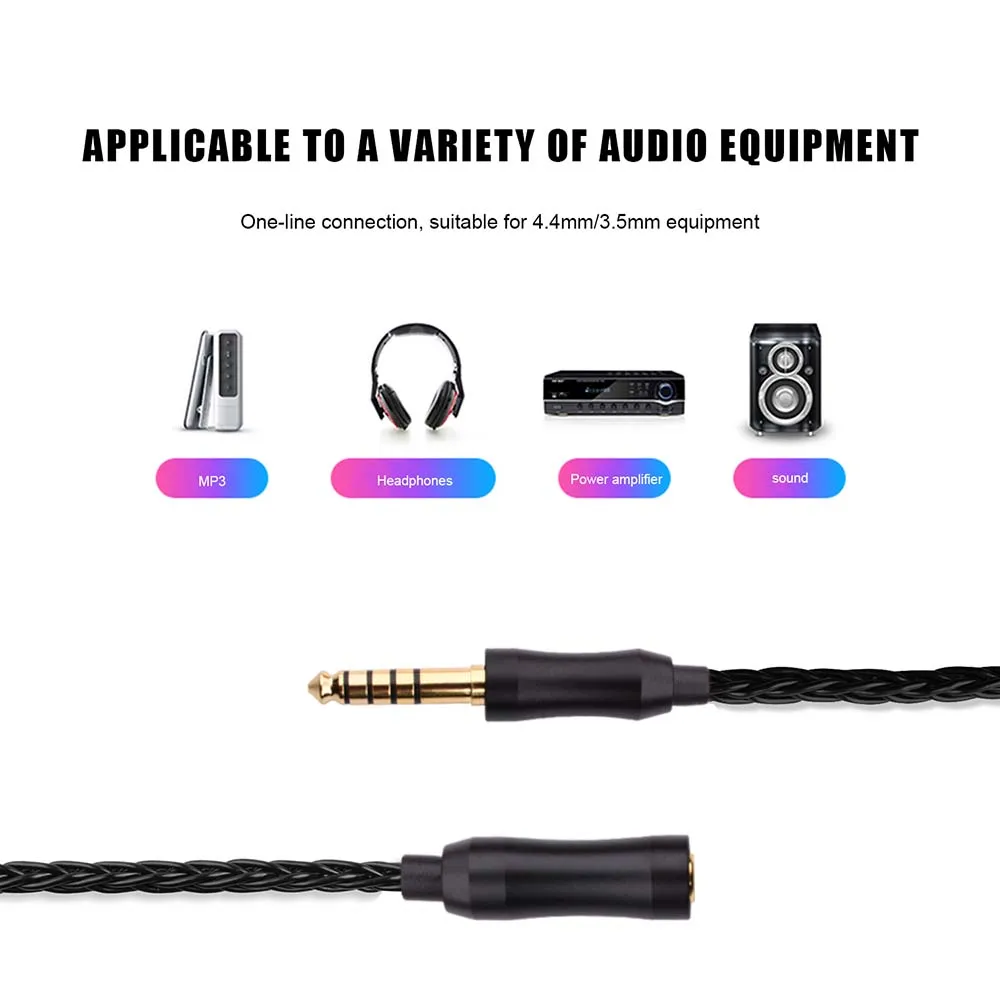 2.5mm/3.5mm/4.4mm Male to Female Balance Audio Adapter | High-Fidelity Sound Ideal for NW-ZX507, MP3 & Headphones