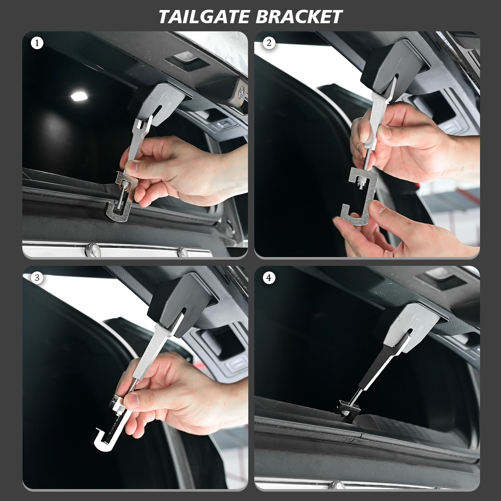 EHDIS Support Rod Retainer For Car Door SUV Trucks Rear Trunk Tailgate Gap Holder Bar Vehicle Air Vent Lock Stand Fixing Tool