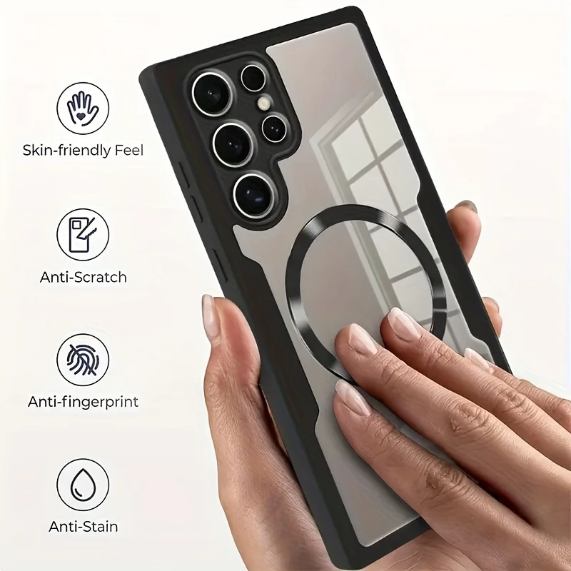 حافظة حماية مغناطيسية متكاملة لفيلم الغلاف، قابلة للتطبيقS25Ultra/S24Ultra/24 Plus/S24FE/S23Ultra/S23FE/S22Ultra/S21Ultra #6