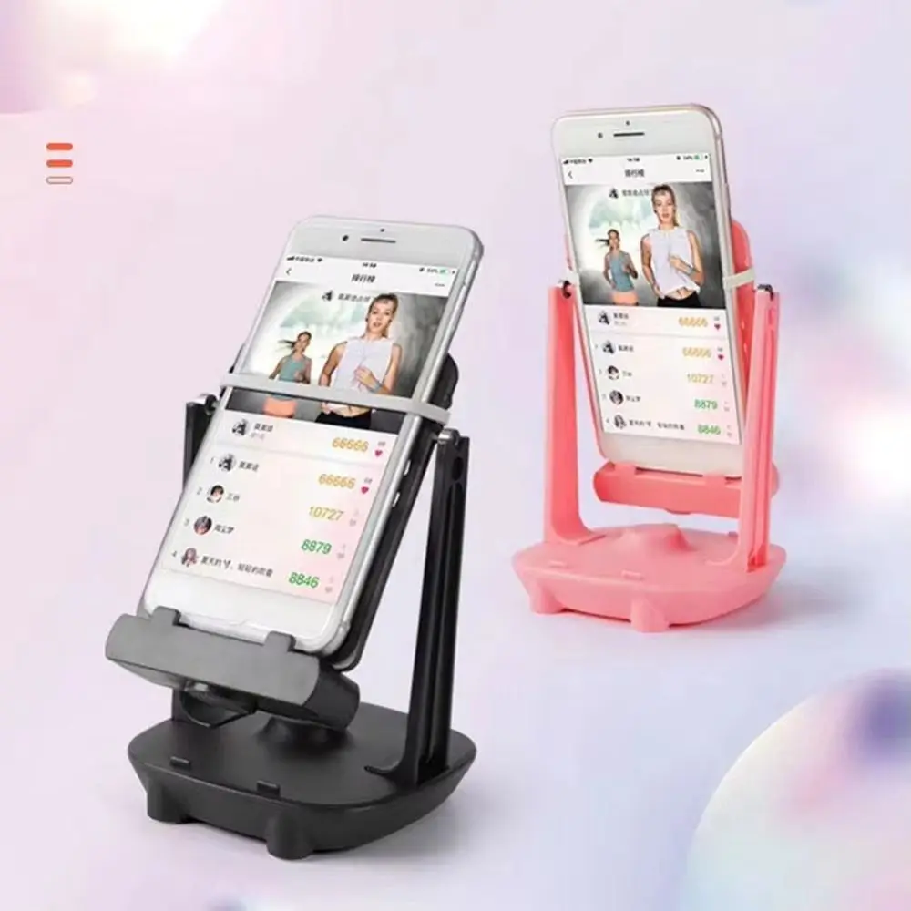 

Plastic Desk Walking Swing Bracket Bearing Type Automatic Device Desktop Phone Stand Portable USB Cable Phone Holder Pedometer