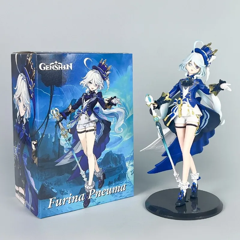 22cm Genshin Impact Furina Gerechtigkeitsgott Actionfigur Modell Statue Puppe Niedliche Desktop-Dekoration Raumdekoration Geburtstagsgeschenk Spielzeug