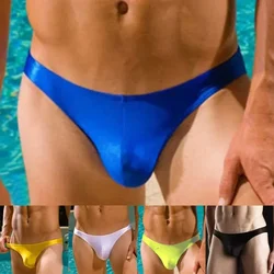 High Quality Summer  Hot Sale Beach Sexy Men Swimwear Bikinis Low Waist Tight Swimsuits Gay Men Thong Swim Trunks Briefs