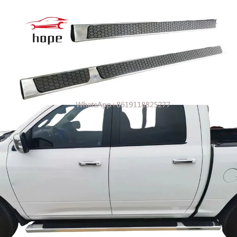 Running board side step nerf bars door step For Dodge RAM 1500 Crew Cab 1500 2019 2020 2021 2022 2023 2024