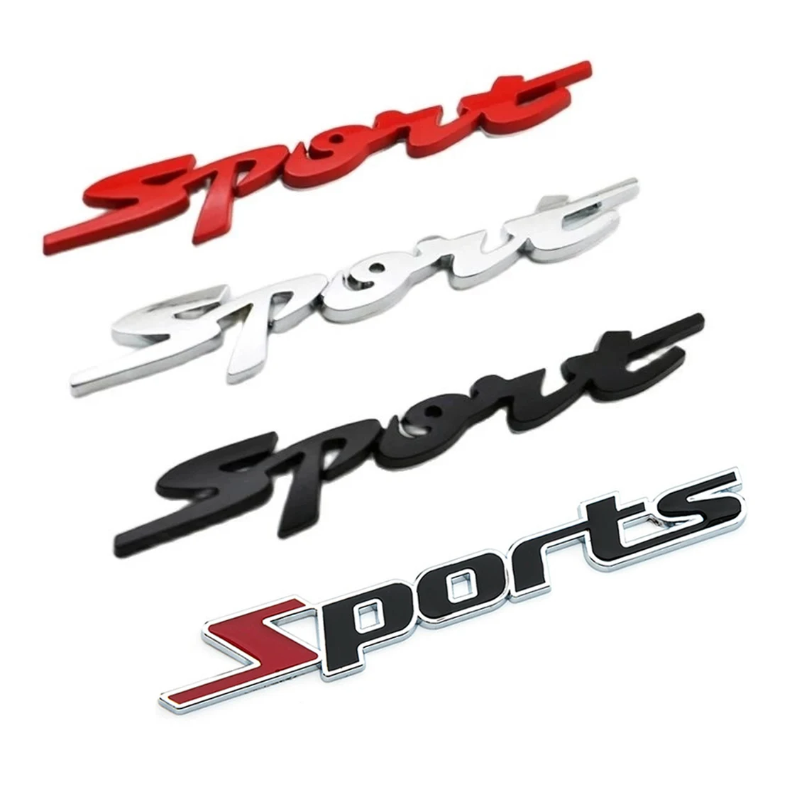 

Sports metal nameplate, metal chrome, 3D car nameplate, car emblem, sports trunk sticker