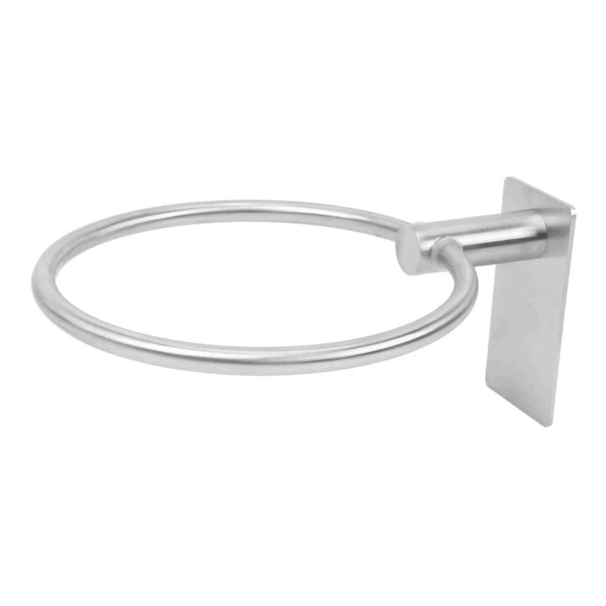 Towel Ring/Hand Towel Holder - Self Adhesive Round Towel Rack Hand Towel Bar for Bathroom, Stainless Steel Silver