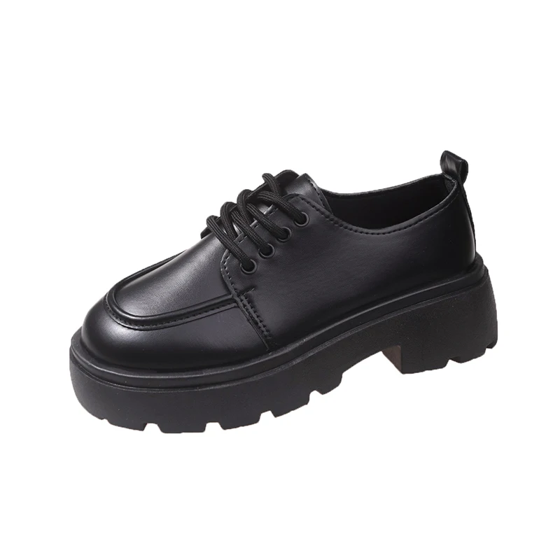 2024 donne primavera New Black Platform Flats Shoes mocassini da donna Slip on Boat Shoes Designer Casual Leather Oxfords