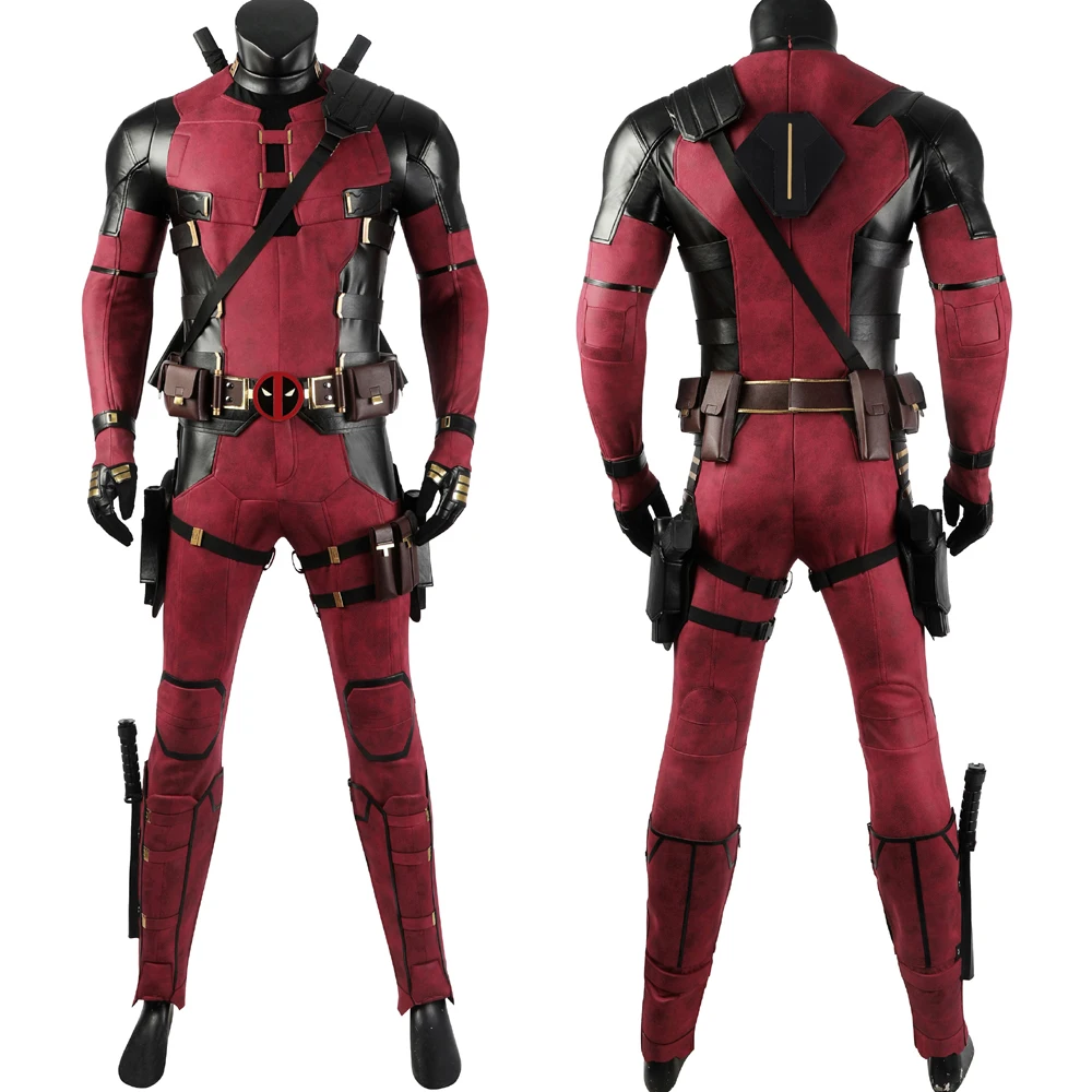 Halloween Masquerade Outfit 2024 Comedy Red Soldier Cosplay Costume Pool Boy Complete Suit