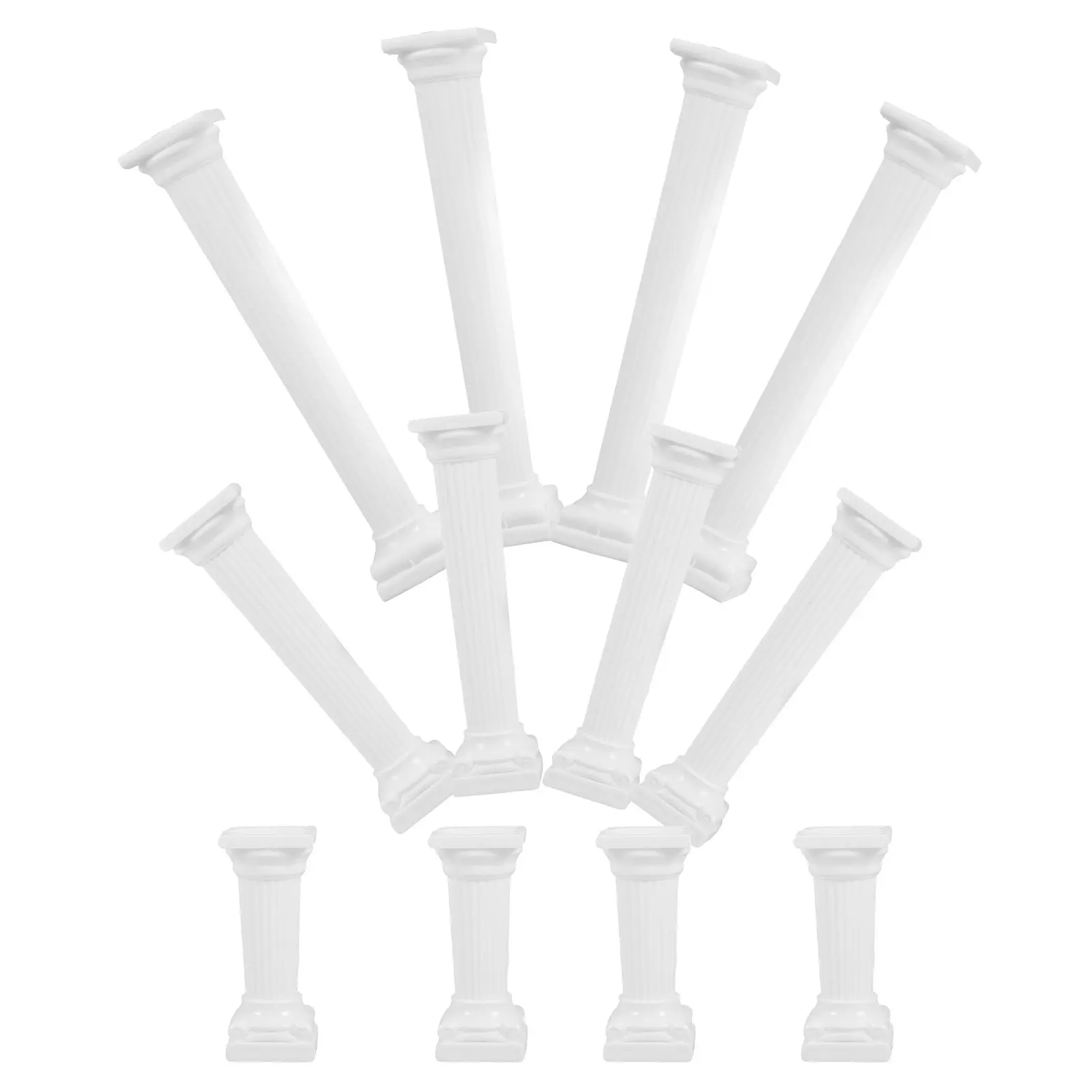 

12Pcs Miniature Roman Column Statue Compact Elegant Decor for Micro Landscape DIY Crafts Table Decor Living Room Bedroom Entry